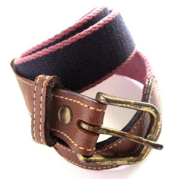 GANT Genuine Leather and Fabric Belt - Boy/Teen/Child - Made in USA - 28-31" - Picture 14 of 14